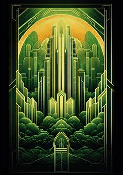 Art Deco Kunstdruck Poster Print Wall Art von Niklas Maximilian