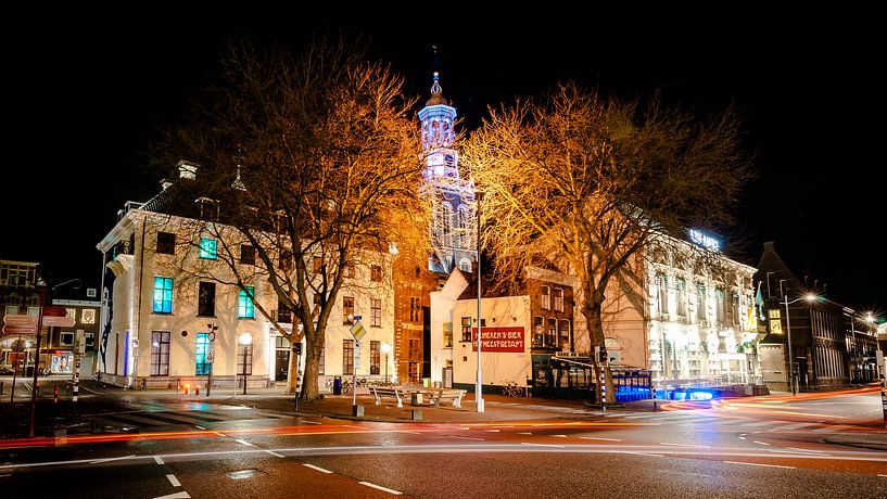 Stadsgezicht van hanzestad Kampen van Fotografiecor .nl