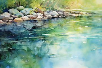 Wave of Serenity | Mindfulness Art by ARTEO Paintings
