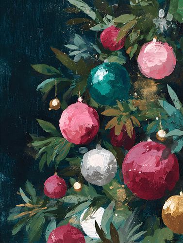 Close-up Kerstballen