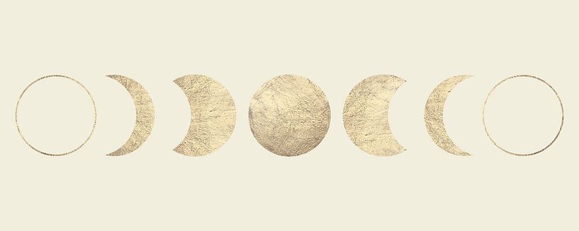 Golden moon phases by Vitor Costa