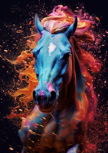 paard in multicolor