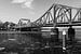 Glienicke Bridge zwart-wit in de winter van Frank Herrmann