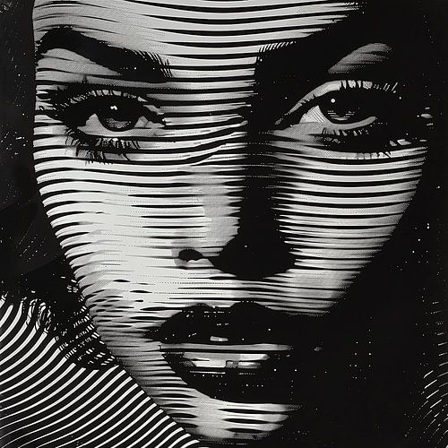 La beauté en noir et blanc