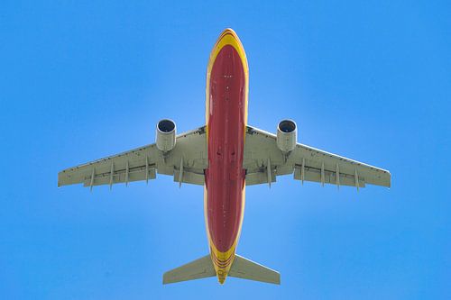 DHL plane takes off