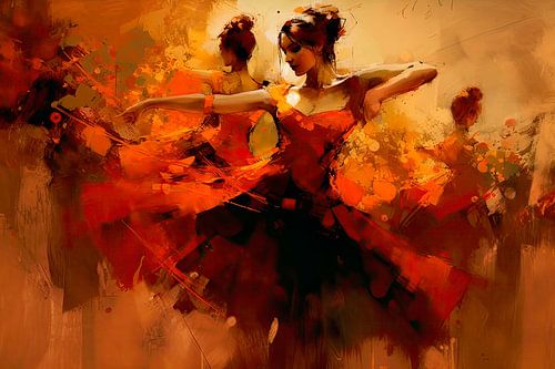 The Dance. Fiery Passion in Motion
