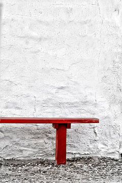 Red Bench by Kirsten Warner