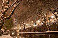 Winter night on the Oudegracht