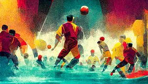 Illustration der Fußballweltmeisterschaft in Katar 2022