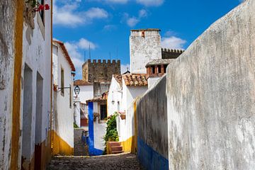 straatje in Obidos van Antwan Janssen