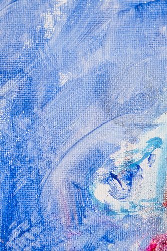 De pracht van blauw met een vleugje rood