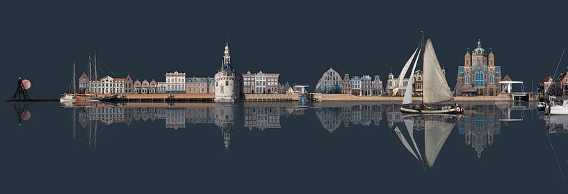 View of Hoorn by Aad Trompert