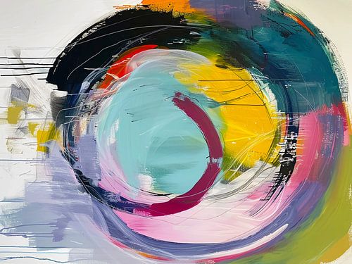 Kleurrijke draaikolk