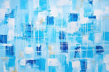 Abstract blauw van Imagine