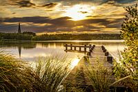 Sunset at De Poel Amstelveen pier