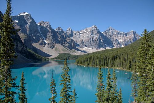 Morraine Lake in de Canadese Rocky Mountains