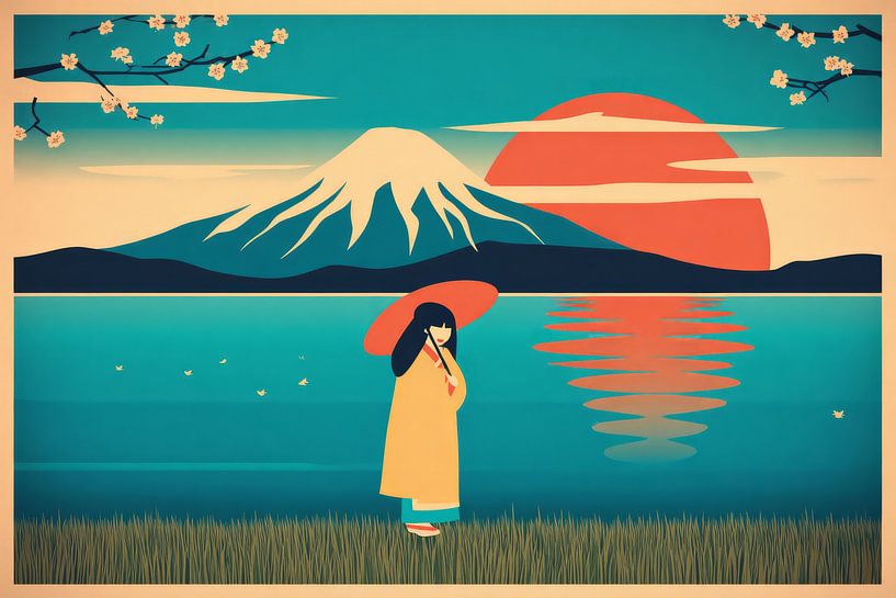 picturesque modern japanese art by Egon Zitter