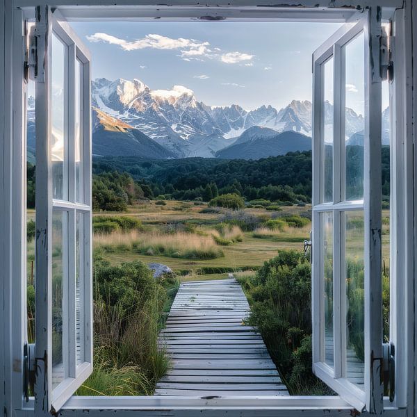 Berglandschaft von Poster Art Shop