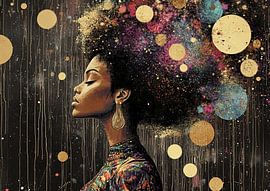 Porträt einer Frau von Blickfänger Gemälde