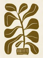 Linocut Houseplant #2