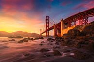 Golden Gate brug San Francisco van Albert Dros thumbnail