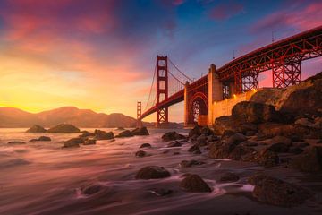 Golden Gate brug San Francisco van Albert Dros