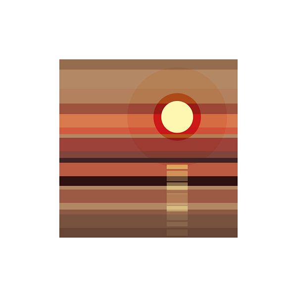 Sonnenuntergangs-Streifen von Color Square