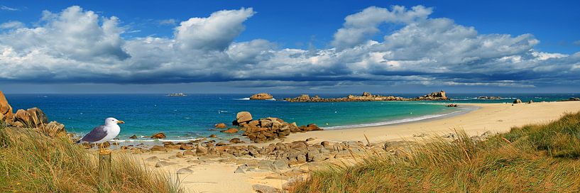 Panorama of the Brittany coast by Monika Jüngling