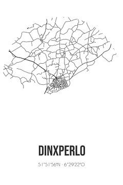 Dinxperlo (Gelderland) | Landkaart | Zwart-wit van Rezona
