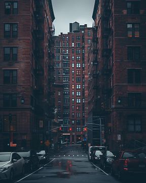 Architectuur in New York van fernlichtsicht