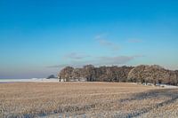 Winterlandschap rond Gulpen-Wittem, Zuid Limburg.