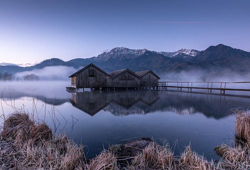 Mistige sfeer aan de Kochelsee