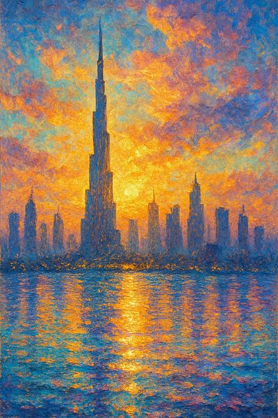 Dubai – Sunrise over the Skyline by Travel Shop