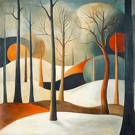 Winter forest by Jutta Maria Pusl