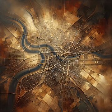 Londen Map van FoXo Art