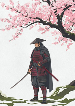 Samouraï et fleurs de cerisier
