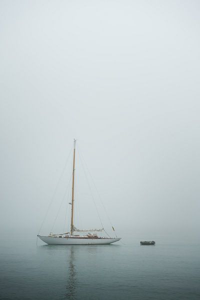 Boat in the fog by Remco van Adrichem