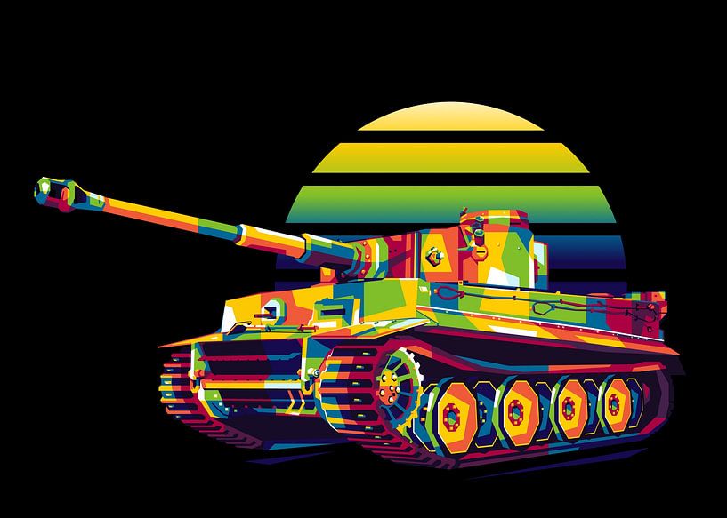 Panzerkampfwagen VI Tiger in WPAP Illustration von Lintang Wicaksono
