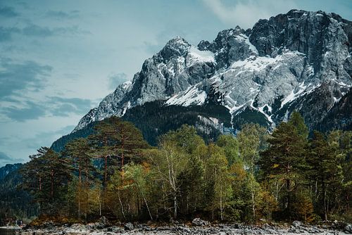 Karwendel-massief in de herfst. Alpenpanorama