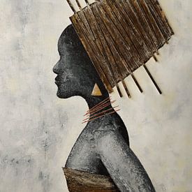 Lady with hat 2 of 2 van Russell Hinckley