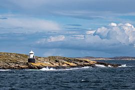 Lighthouse on the island Orust in Sweden by Rico Ködder