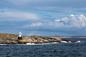 Leuchtturm auf der Insel Orust in Schweden