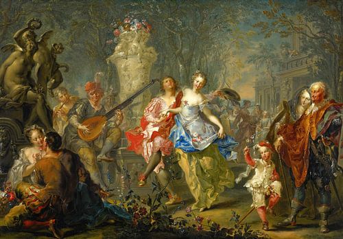 De geneugten van het seizoen de lente - Johann Georg Platzer, 1730