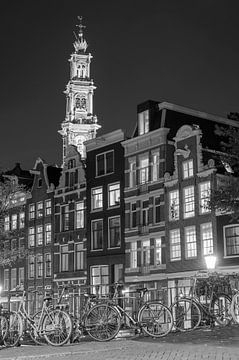 Abend auf der Bloemgracht in Amsterdam von Peter Bartelings
