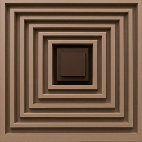 Modernes geometrisches Relief in warmen Erdtönen