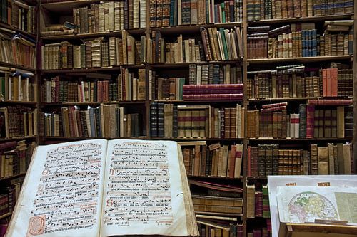 Antiquarische boekwinkel in Rome