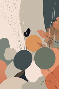 Abstracte botanische kunst