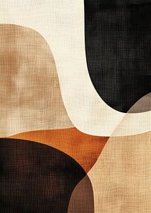 Einfaches Kunstwerk Beige
