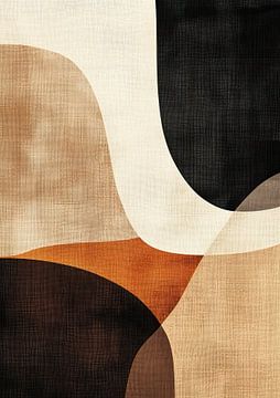 Einfaches Kunstwerk Beige von Moderne Kollektion