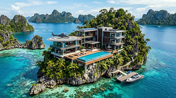 Luxe villa op Rocky Island